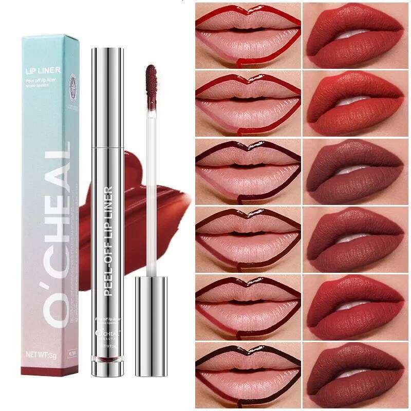 Peel Off Liner Stain Kit - Long-Lasting Waterproof Matte Lip Tint Set for Women, Trend Colors, Easy to Use W260311