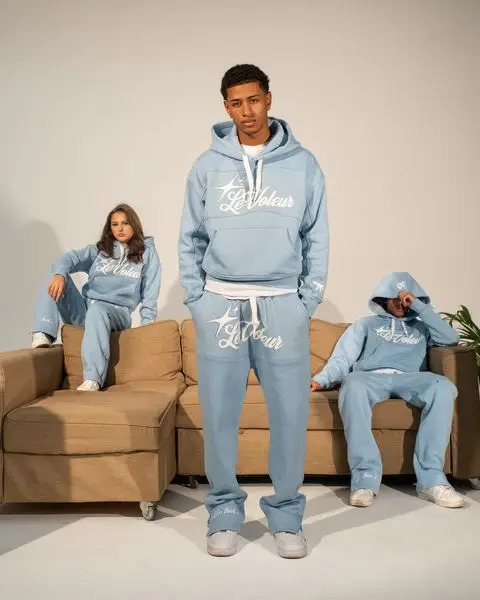 Loose Casual Tracksuit Sports Suit Men Women Fashion Cotton Hoodie Sweatpants Two Piece Set Y2K Harajuku Street Sweatshirt Suit 260311