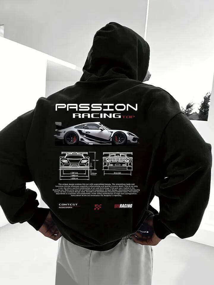 Men's casual alphabet print loose fit - Temu Bahrain streetwear 22ss clothing hoodies hoodie men one piece haikyuu Z260314