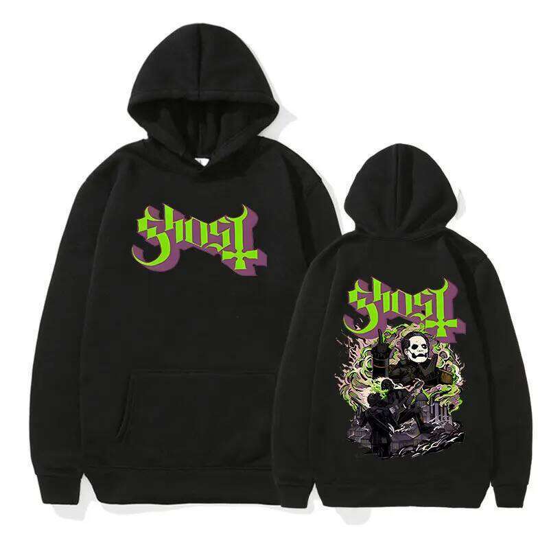 New Rock Ghost Band Print Hoodies Men Women Singer Graphic Printing Sweatshirts for Fans Casual Clothing Sudaderas Hip Hop Hoody Z260314