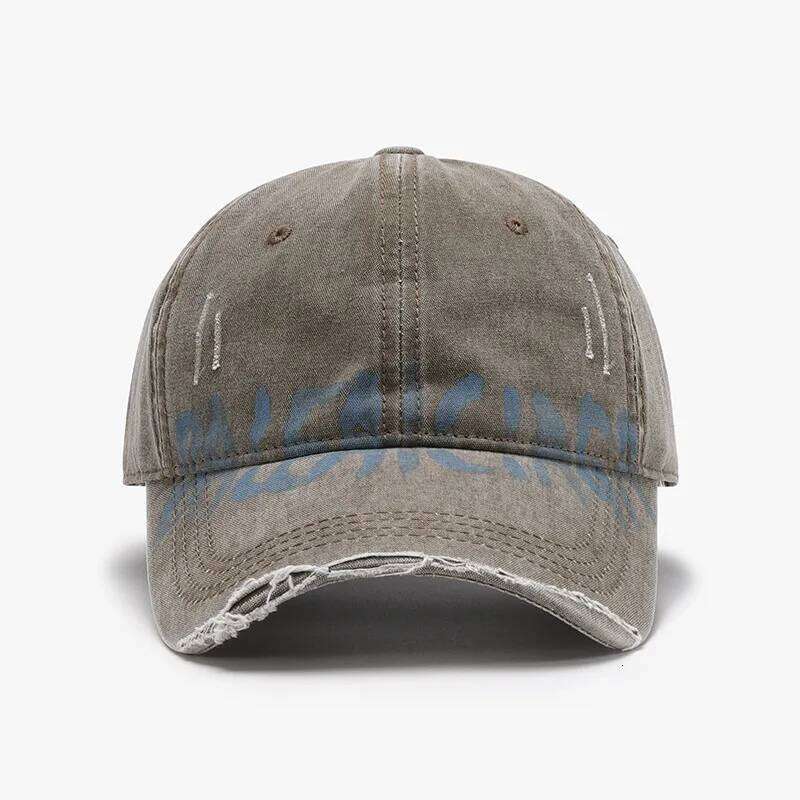 Hip hop Letters Soft Top Men Large Size hole Baseball Women's Outdoor Travel All-Matching Breathable Personality Peaked Cap Z260314