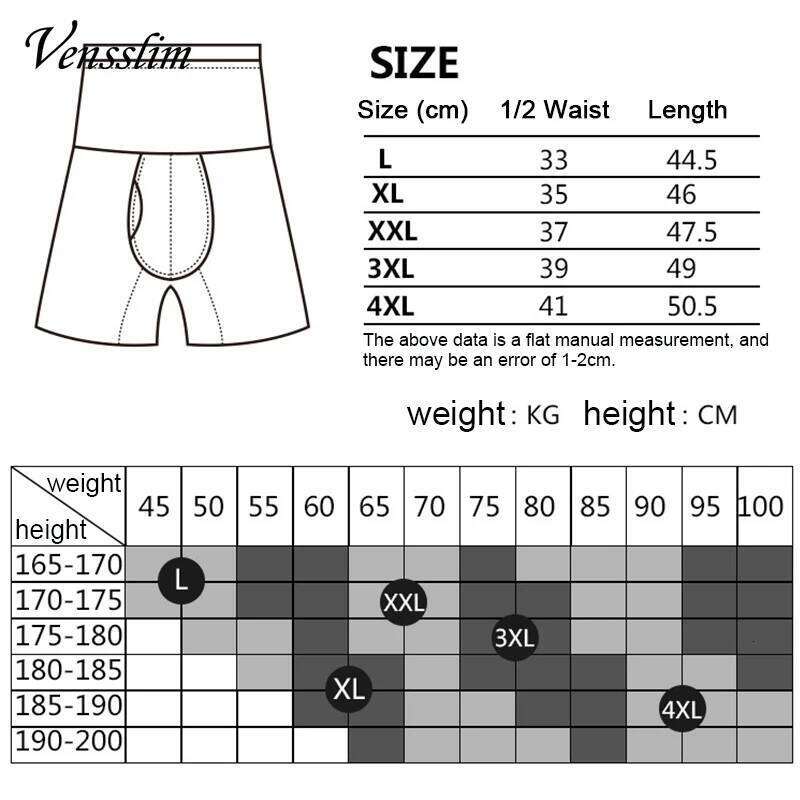 NEW Sweat Sauna Shorts Men's Fat Burning High Waist Fitness Running Sports Underwear Slimming Pants Body Shapewear 26Y0313