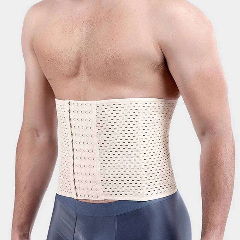 Men Slimming Body Shaper Waist Trimmer Belt Corset For Abdomen Belly Shapers Tummy Control Fitness Compression Shapewear 26Y0312