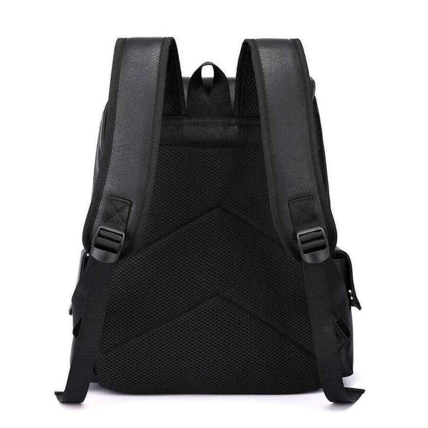 OLOEY 2025 Men Backpack PU Leather Bagpack Large Laptop Backpacks Male Mochilas Black Schoolbag For Teenagers Boys Brown Sac A Dos Premium Backpack