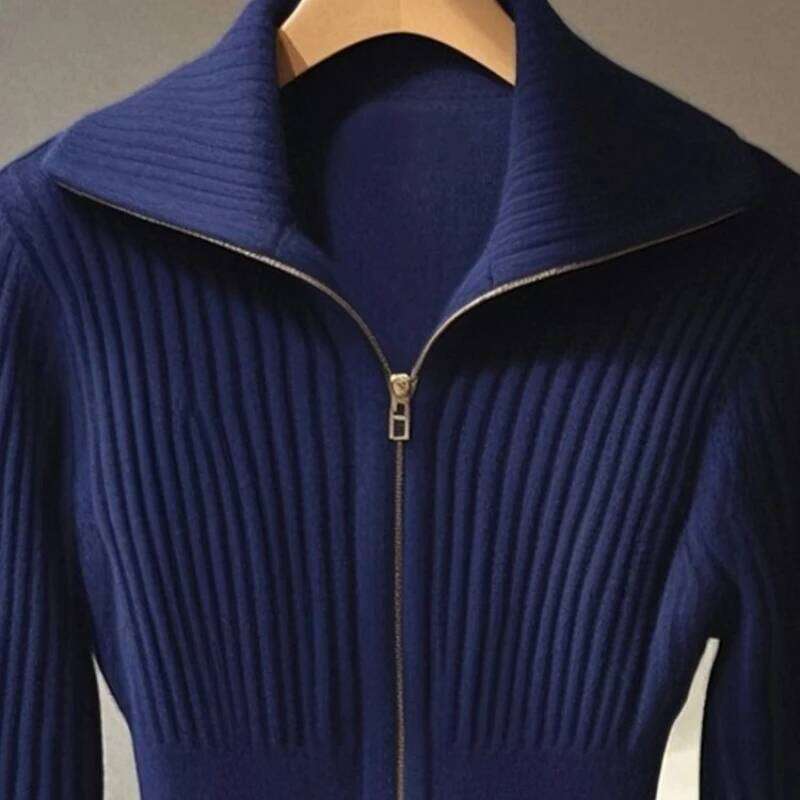 Women's Knit Cardigan New Autumn Winter Fashion Elegant Unique Chic Small Design Open Front Fall Tops Z260313