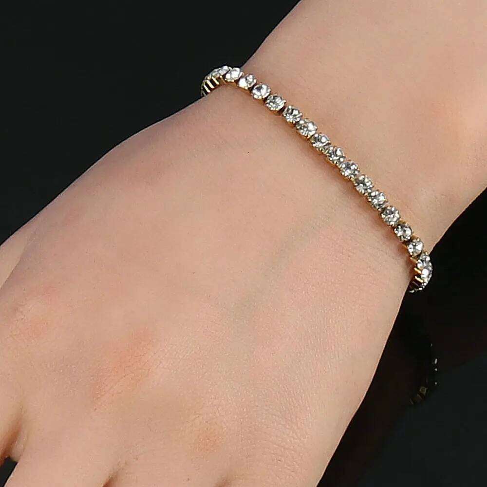 316L 4mm Stainless Steel For Women Men's Hip Hop Tennis Chain Bracelets Luxury Crystal Zircon Bracelet Jewelry Z260313