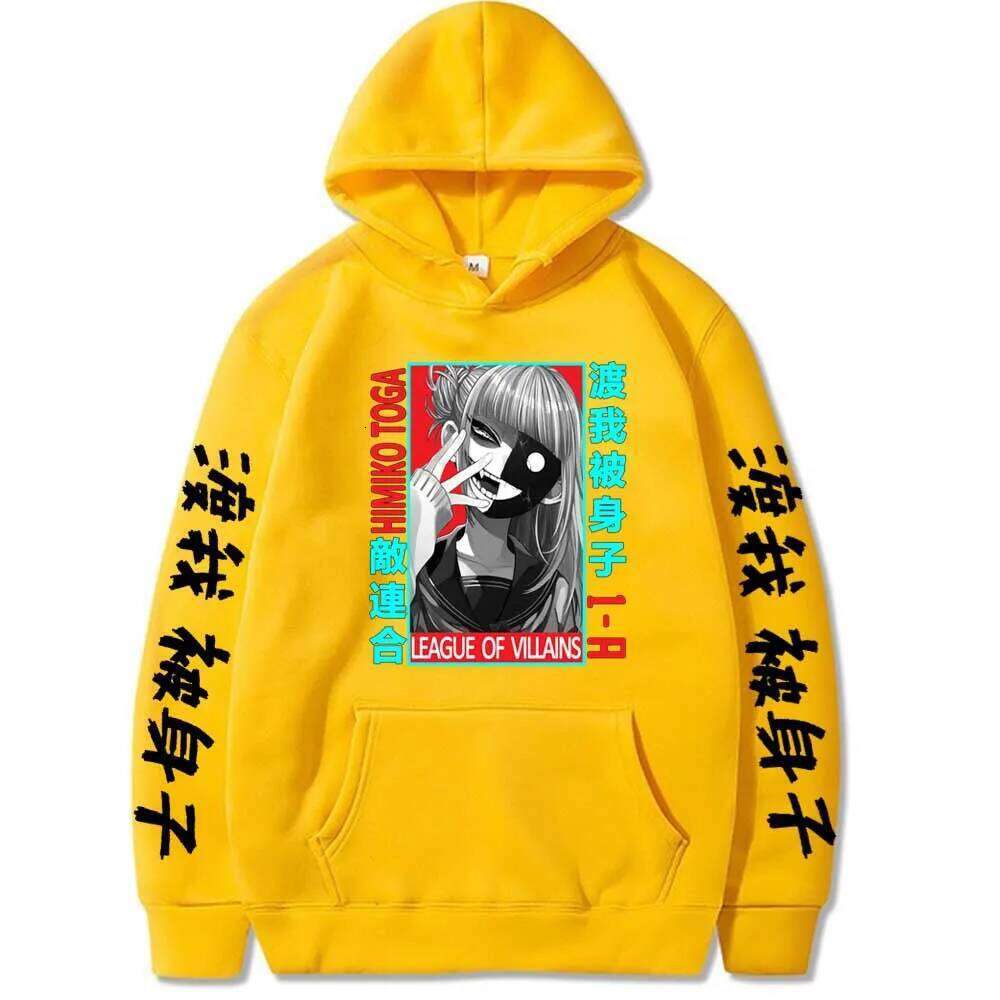 Himiko Toga My Hero Academia Hoodie Fashion Japanese Anime Sweatshirt Hip Hop Casual Unisex Autumn Winter Fleece Streetwear Tops Z260315
