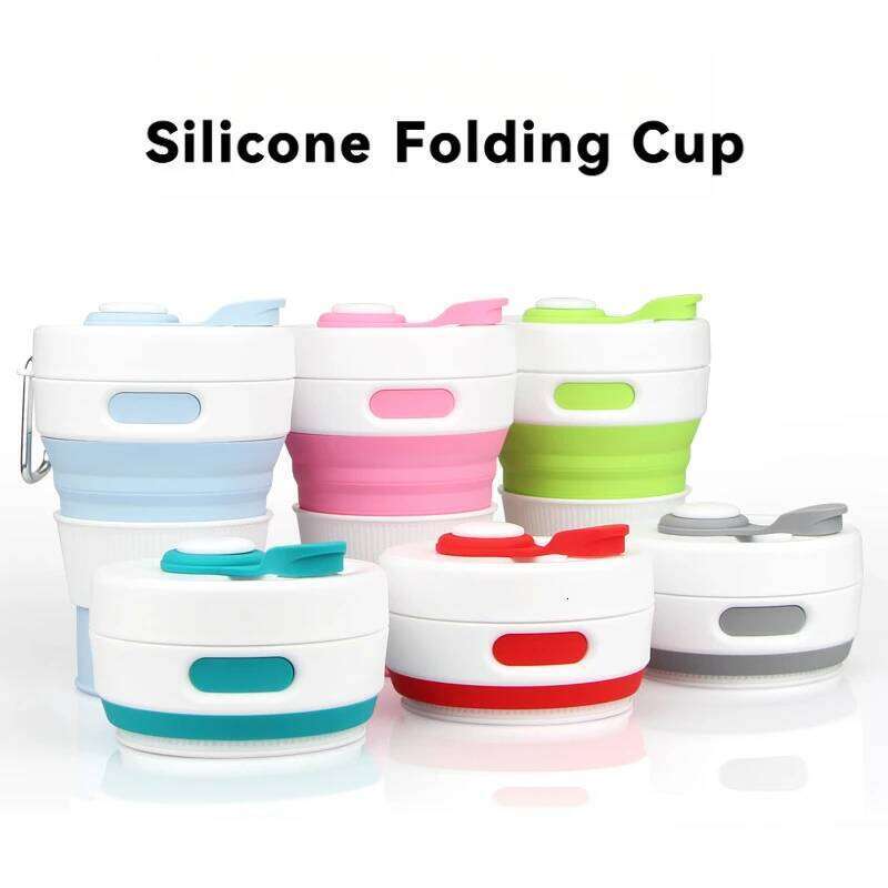 Sealed Leakproof Folding Silicone Collapsible Coffee Portable Outing Gym Water Cup Z260314
