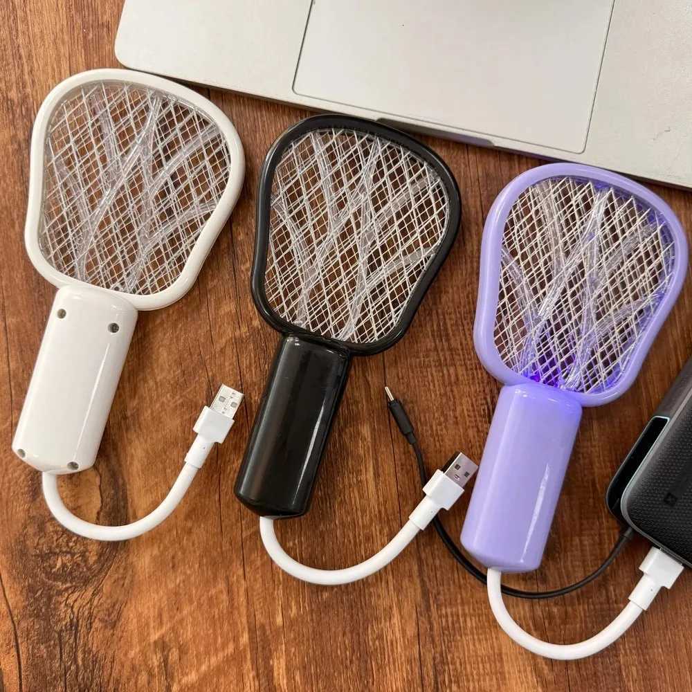 USB Electric Mosquito Swatter Lamp UV Light Indoor Outdoor Bug Insect Trap Silent Operation for Bedroom Office Travel Use H260313