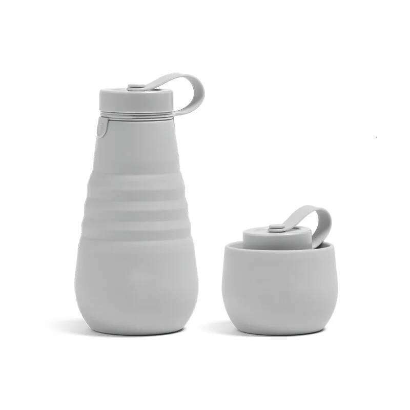 Foldable Silicone Water Bottle Portable Collapsible Cup Leakproof Outdoor Sport Travel Kettle for Camping Hiking Running Cycling Z260313