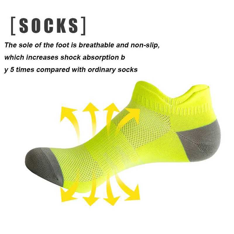 Sports Running Socks Men/Women Athletic Cycling Ankle Socks Thin Breathable Quick Dry Marathon Fitness Short Low Cut Socks D260313