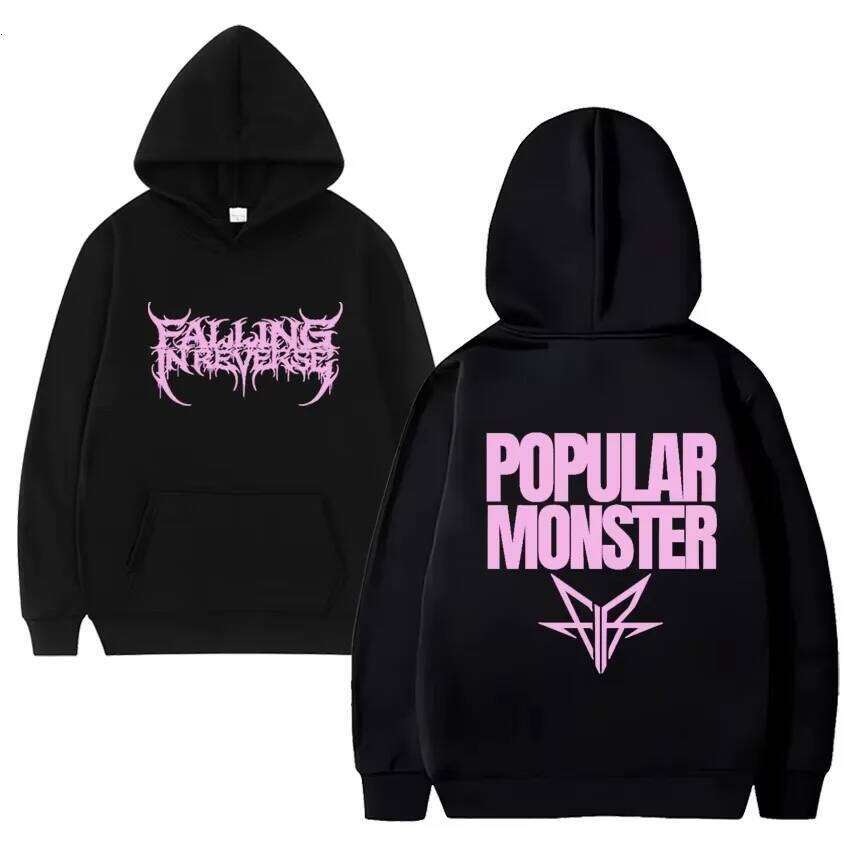 Banda De Rock Falling in Reverse Nuevo lbum Popular Monstour Impreso Sudadera Con Capucha Hombres Mujeres Moda Y2k Streetwear Z260315