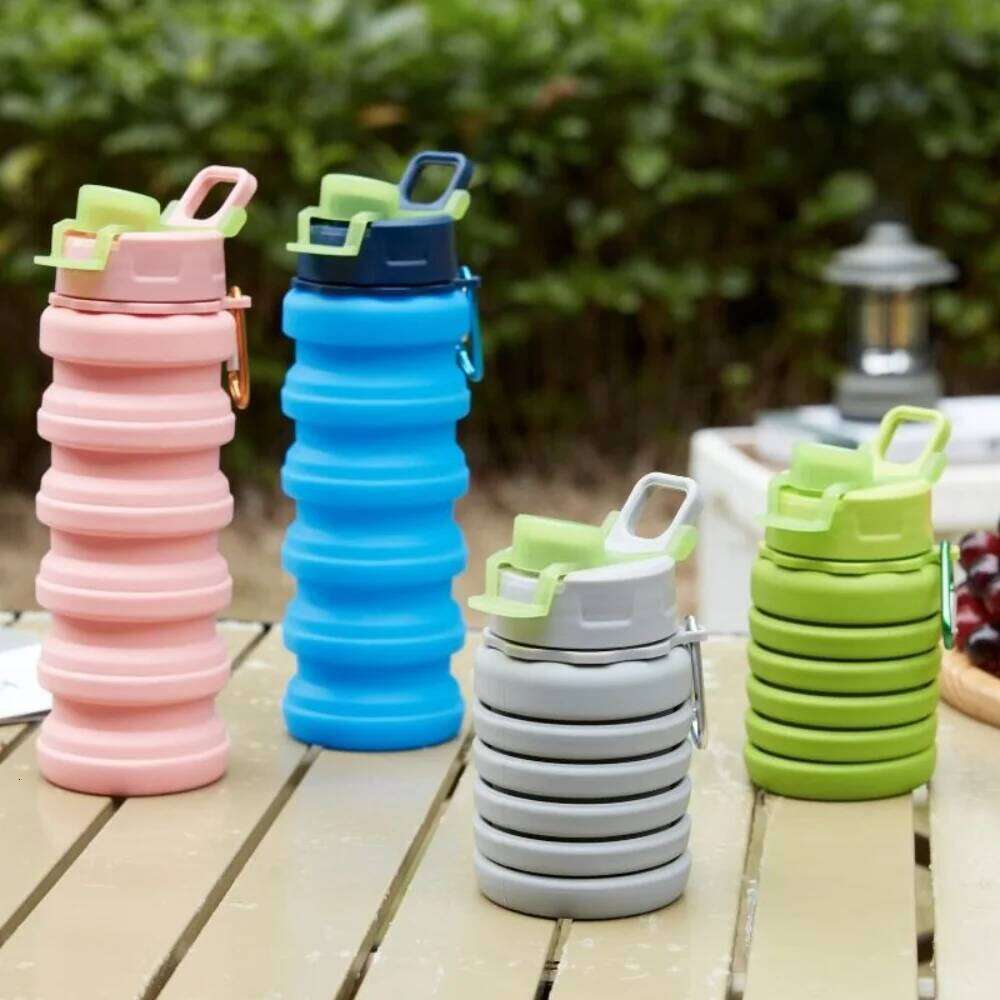 Large-capacity Collapsible Sport Portable Leak Proof Sports Water Bottle Creative Reuseable Foldable Drinking Cup Gym Z260314