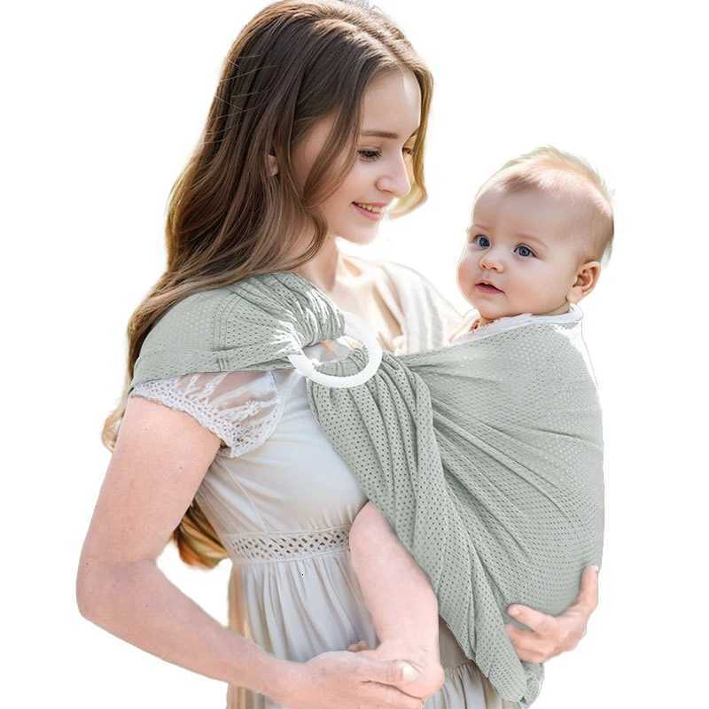 Double-Ring Baby Sling Carrier Breathable Mesh Newborn Wrap Ergonomic Hands-Free Infant Holder with Hip-Healthy Support X260313