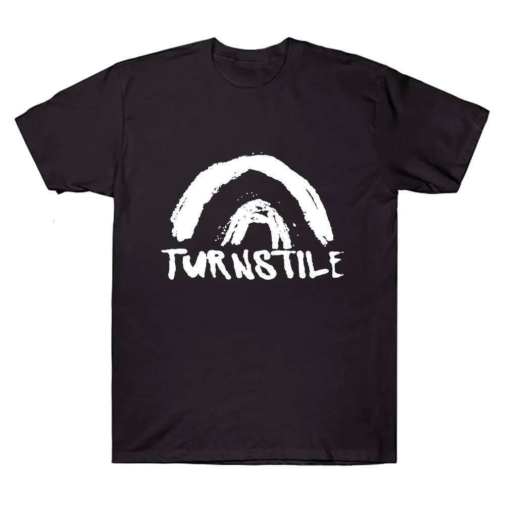 DOUBLE RAINBOW Tee Turnstile Band Shirt Short Sleeve T-shirt Unisex Clothing Graphic Print Rock Streetwear Y2K Z260314