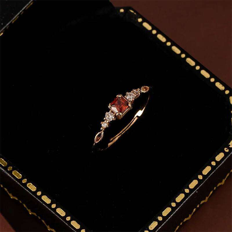 S925 sterling silver 18k Gold Plating cute elegant Inlaid zircon ladies ring light luxury daily wear party banquet Fine Jewelry H260312