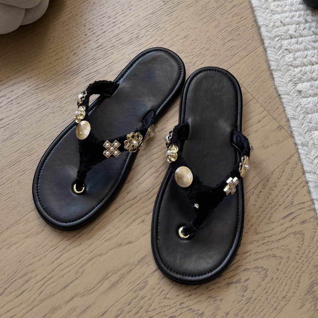 Designer Sandals Women's Flip-Flops 5 Rubber Flip-Flops Women's Flats Luxury 7 Beach Footwear Open-Toe Sandals 1 Outdoor Waterproof Footwear