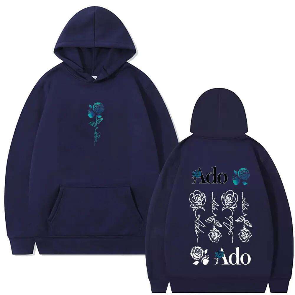 Ado World Tour Hibana Print Hoodies Urban Fashion Autumn and Winter Casual Trend Long Sleeve Pullover Men's Sweatshirt Z260315