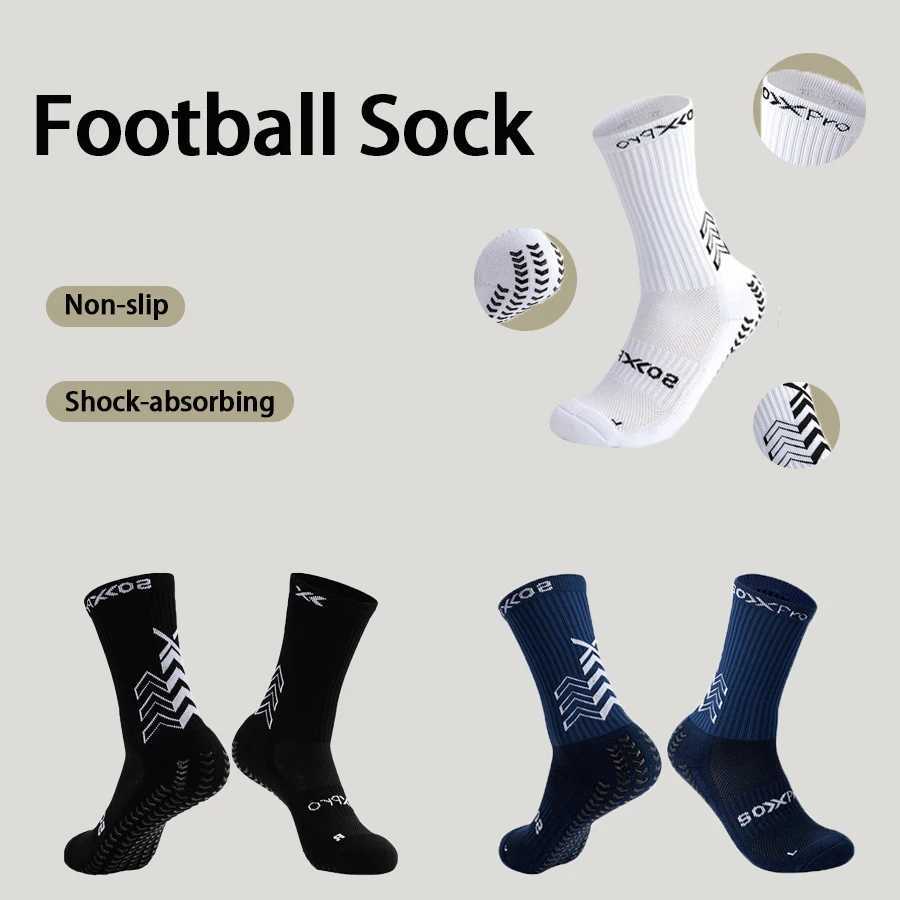 1/2/3 Pairs Soccer Socks Gym Socks Football Socks Men Women Non-slip Elastic Sport Grip Socks Floor Yoga Socks Cycling Socks D260313