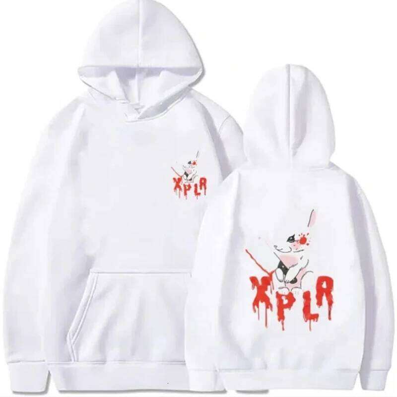 Autumn Sam Xplr Merch Colby rabbit pocket men's and women's fashionable casual printed solid color warm hoodie Z260314