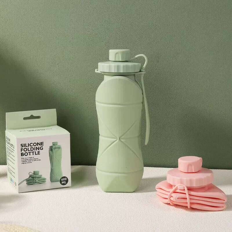 New Creative Silicone Folding Outdoor Portable and Scalable Sports Bottle Travel Water Handy Cup Z260314