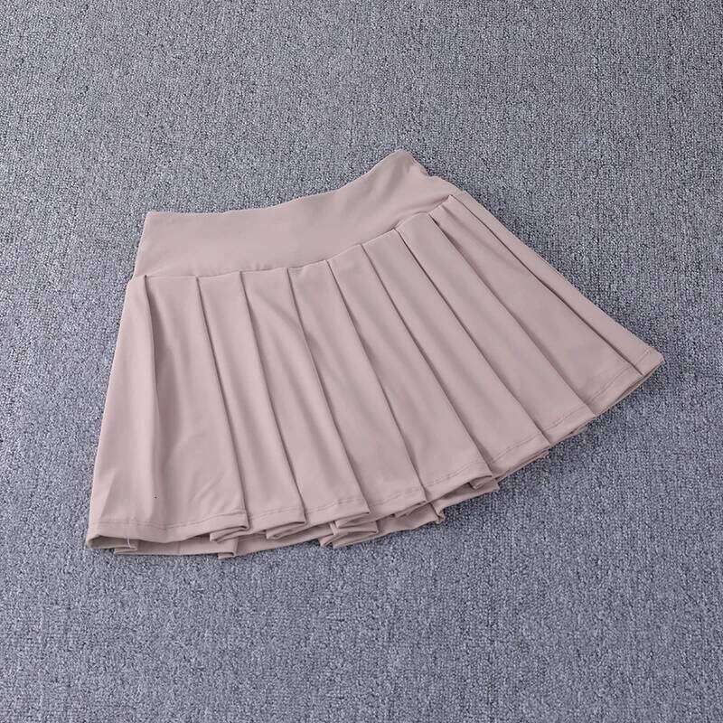 2024 New Best-Selling Pleated Nylon Spandex High Waisted Pocket With Anti Glare A-Line Sports Tennis Skirt Z260314