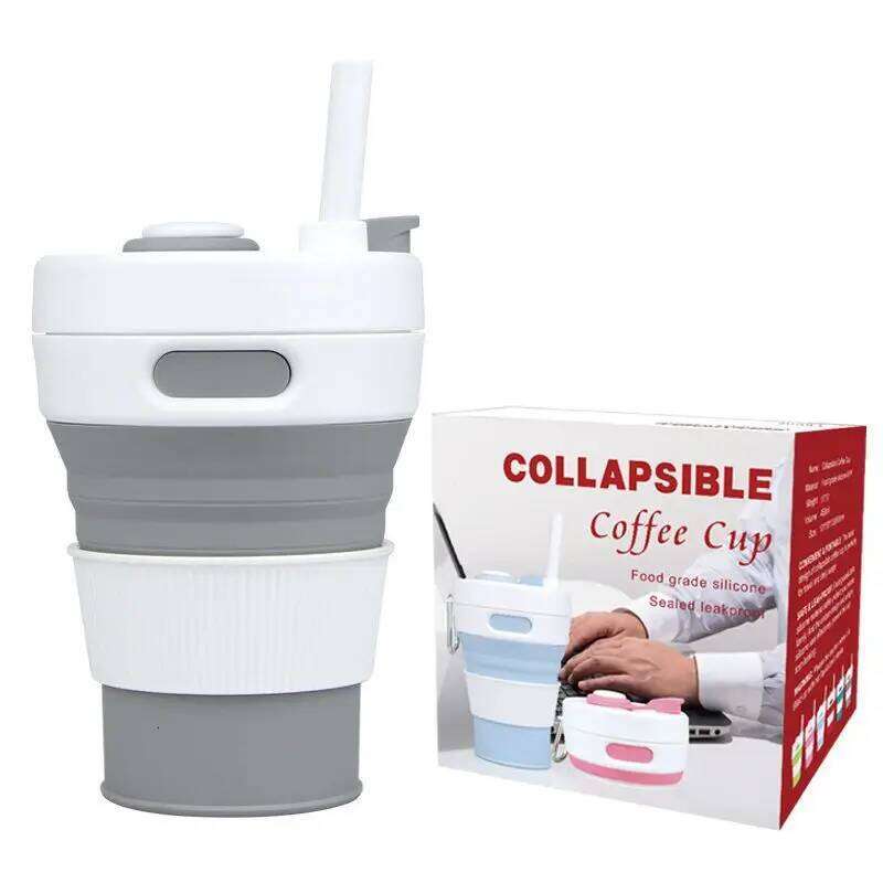 Sealed Leakproof Folding Silicone Collapsible Coffee Portable Outing Gym Water Cup Z260314