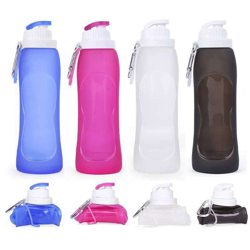320-500ML Foldable Silicone Soft Flask Water Bottle Outdoors Camping Traveling Sport Running Jogging Hydration Bladder Pack Vest Z260314