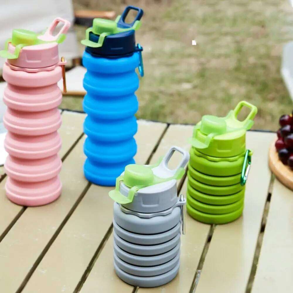 Large-capacity Collapsible Sport Retractable Portable Sports Water Bottle Creative Leak Proof Foldable Drinking Cup Z260313