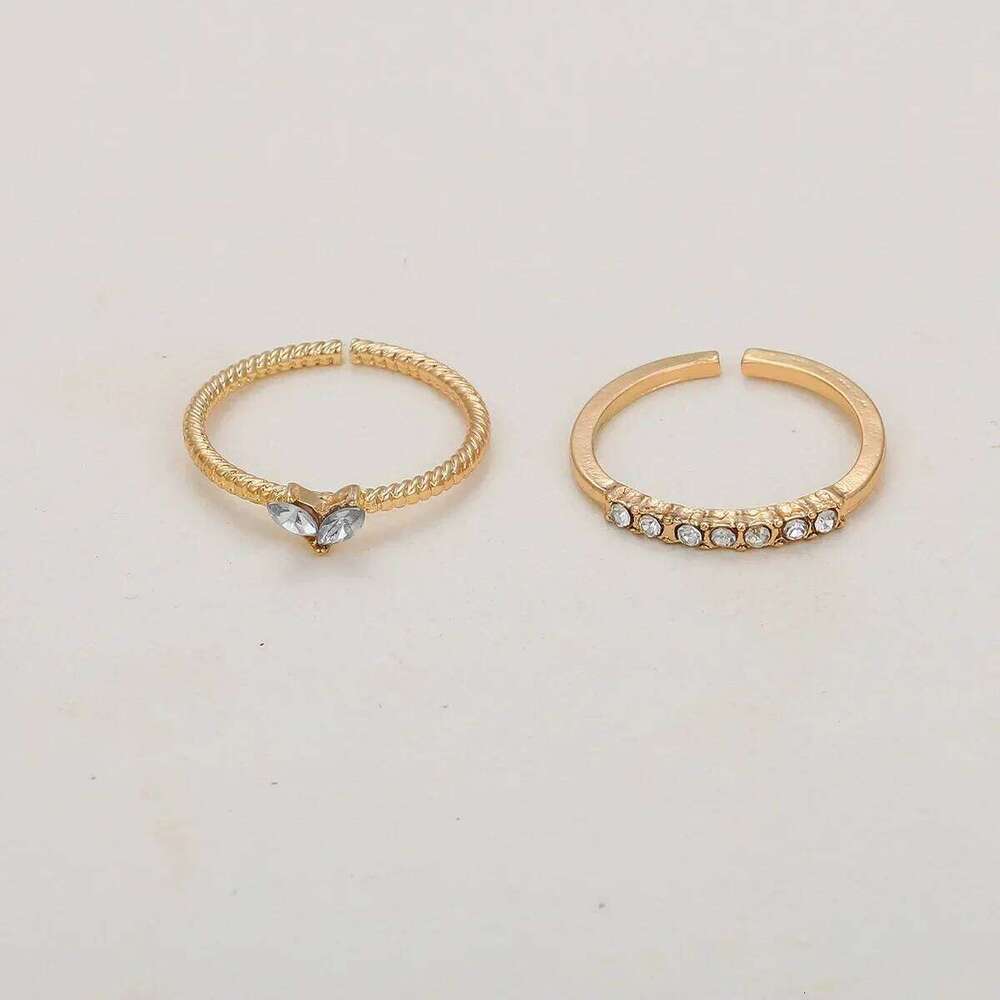 Luxury Zircon Heart Rings for Women Opening Adjustable Weave Rhinestone Ring Engagement Wedding Jewelry Fashion Girlfriend Gifts H260312