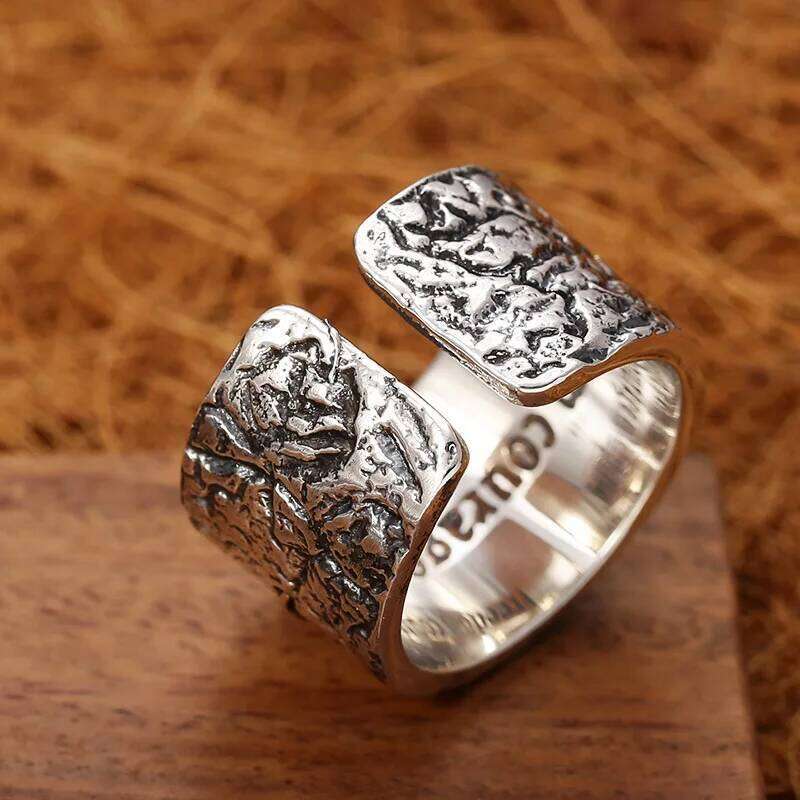 Factory Price Punk Style S925 Sterling Silver Route 66 Ring Men European And American High Street Retro Personality H260312