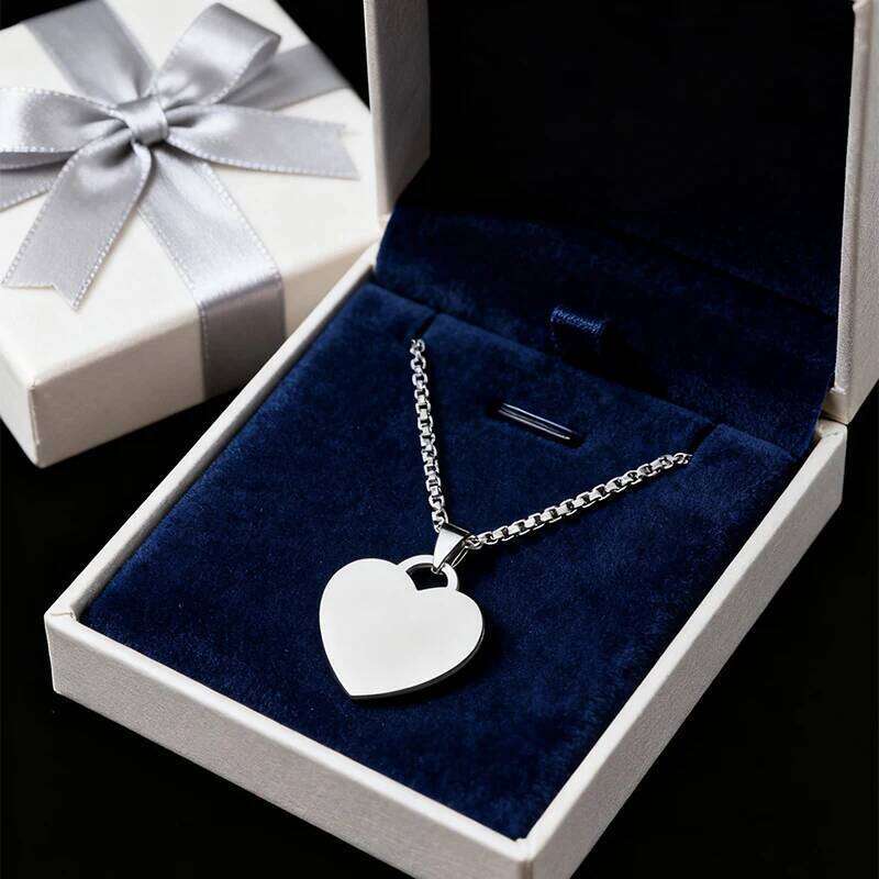 Auxauxme Custom Engrave Photo Necklace Stainless Steel Women Men Laser Engraved Name Date Logol Picture Box Chain Choker Jewelry H260312