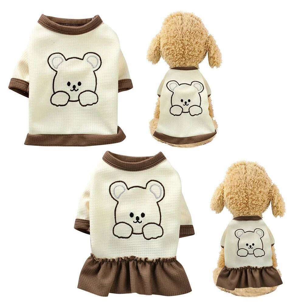 Skirt Sweet Cute Small Fresh Thin Princess Floral Dress Wedding Dresses Spring Summer Pet Dog Clothes Bamubi