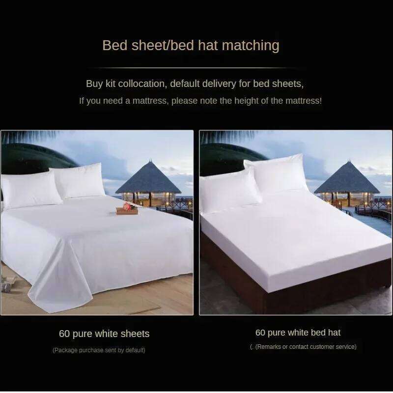 Hotel four-piece set, five-star hotel sheet, quilt cover, special bedding for bed and breakfast, pure cotton linen H260312 - view 6
