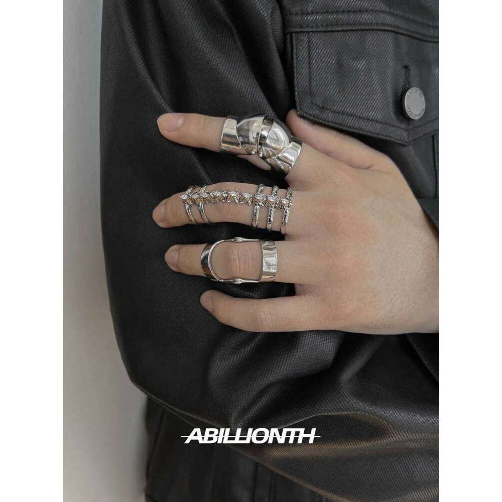 Armour Punk Gothic Rock Scroll Joint Armor Knuckle Knight Metal Multilayer Finger Rings Cosplay Jewelry H260312