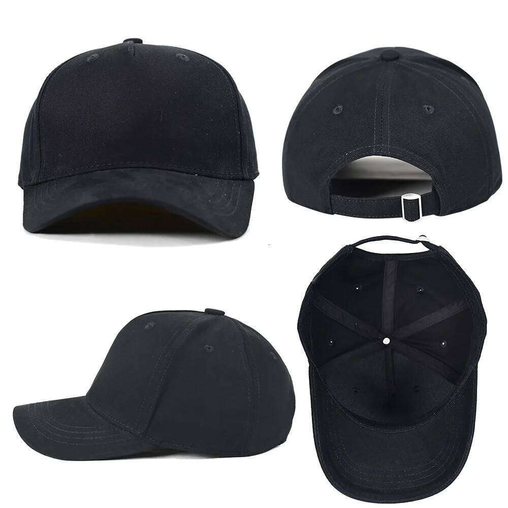 Wholesale Solid Color No LOGO Letters Cotton Black White Hat Baseball Cap Fashion High Quality Men Visor Lady Leisure SunHat Z260313