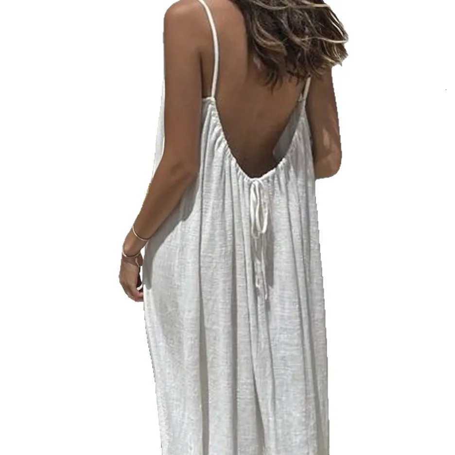 2026 Summer Women Homewear Dress Womens Long Camisole UNITIM Casual Straps Backless Dress Loose Sleeveless Dress For WomenT260314