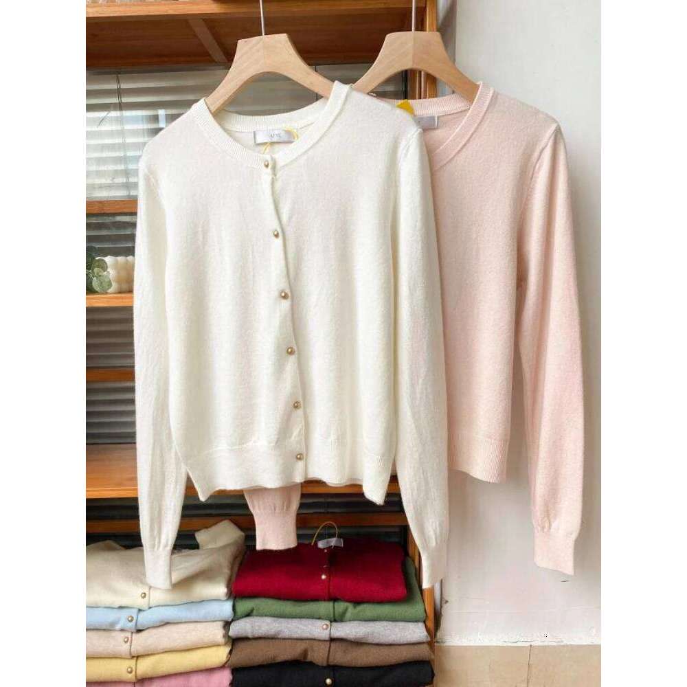 2026 Korean Fashion Button Up Cardigans Autumn Winter Casual Warm O-neck Long Sleeve Single Breasted Slim Knitwears Sweater Z260313