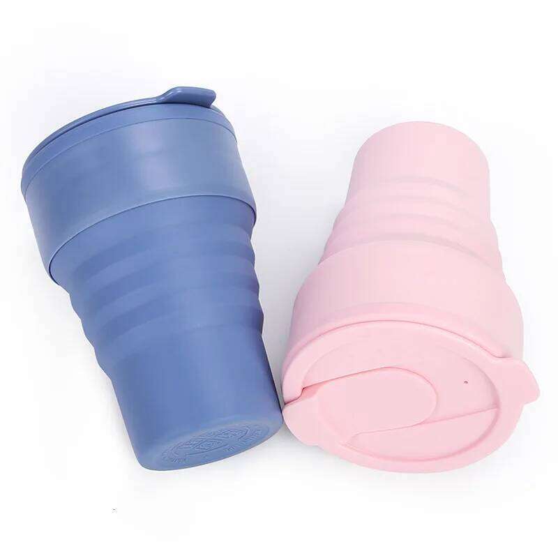 American Portable Outdoor Travel Tumbler Foldable Eco-friendly Silicone Water Pocket Cup Z260314