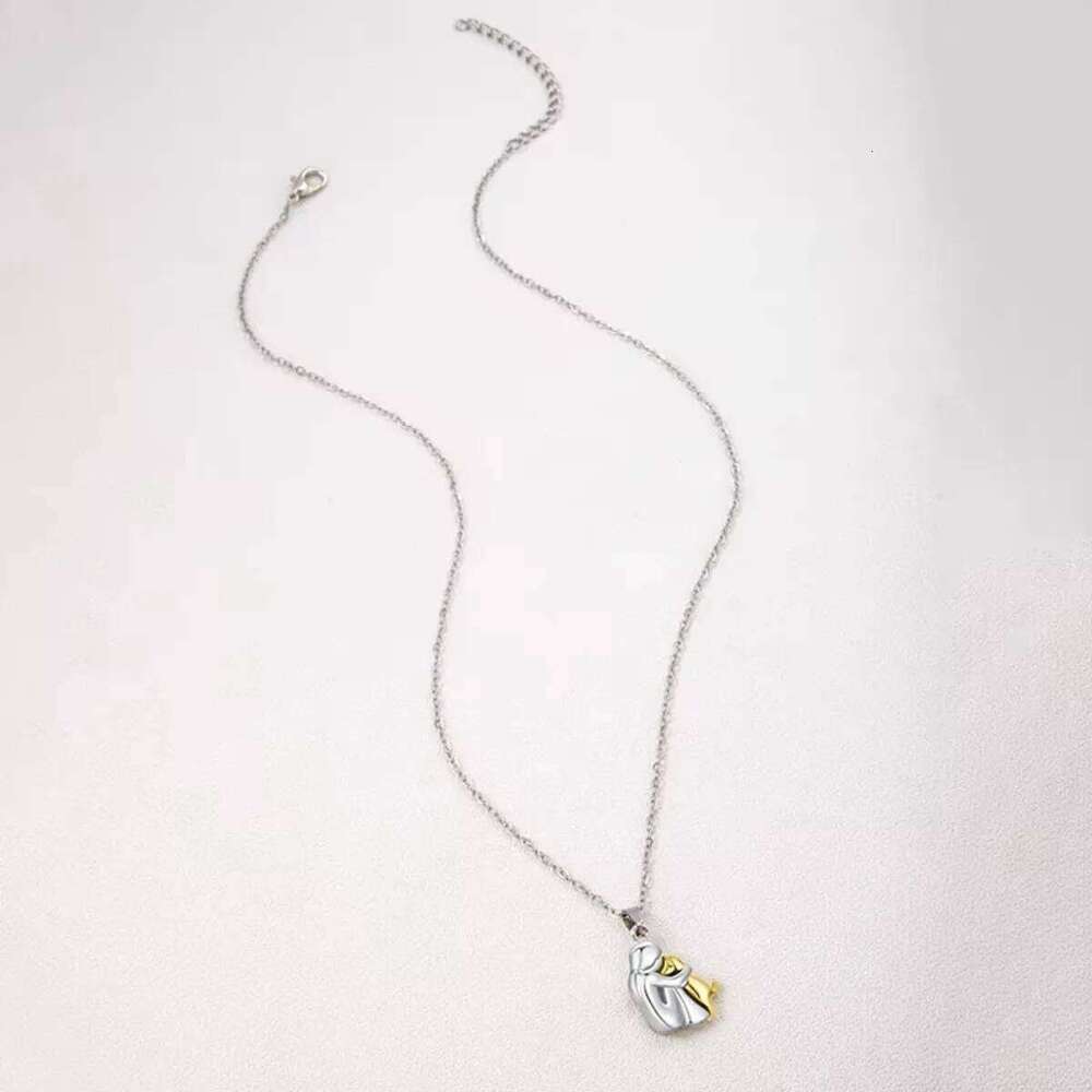 Fashion Women and Dog Necklace Cute Little Girl Puppy Pendants Necklaces Animal Pet Jewelry H260312