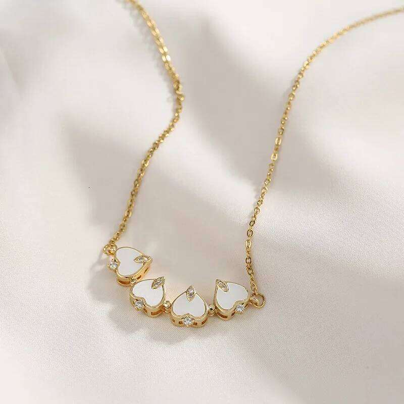 Fashion and creative foldable magnet cr necklace personality a two-way wearing party pendant zircon jewelry H260312