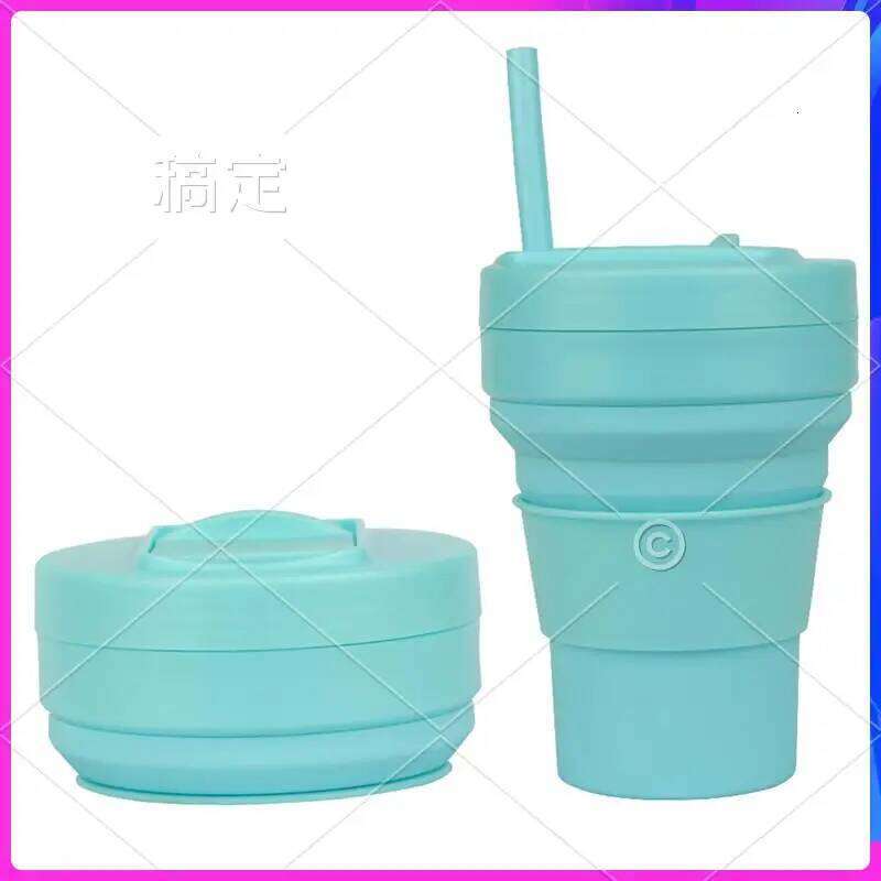 AUU-Silicone Coffee Cup,Portable & Reusable For Outdoor, Hiking, Daily Home Use, Eco-Friendly Folding Water Cup Z260314