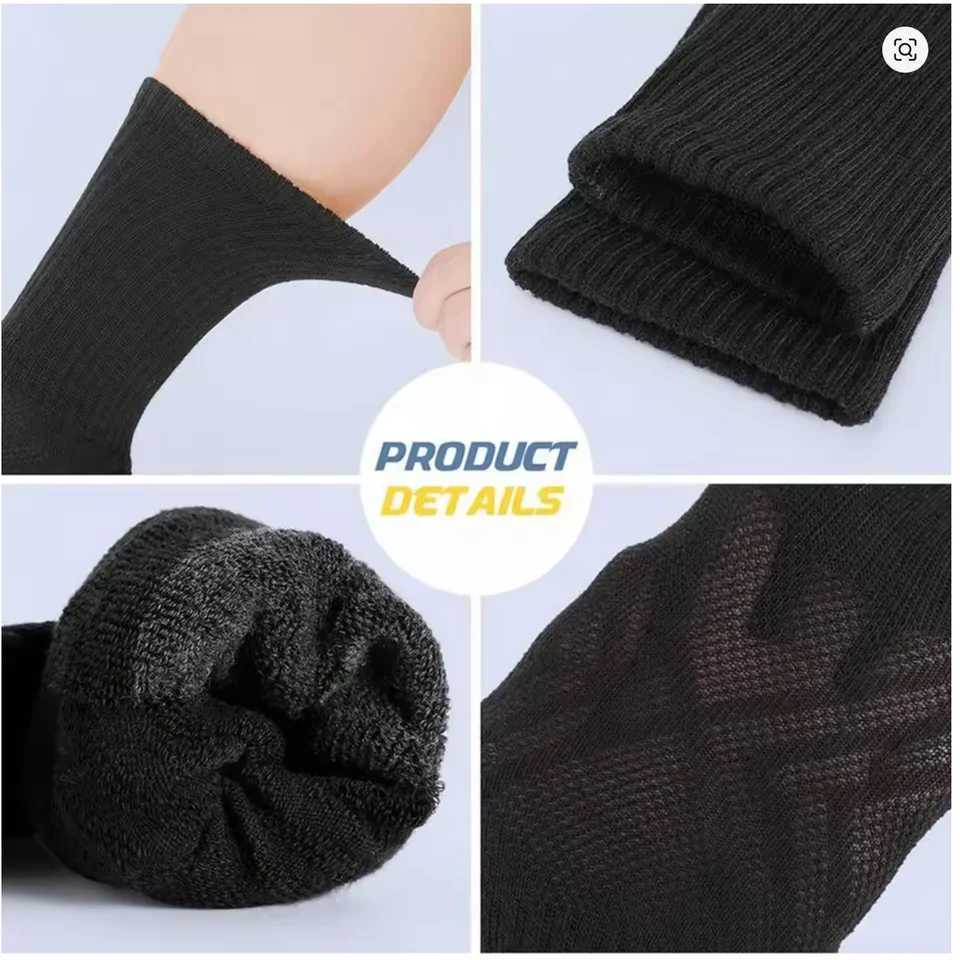 10/30 Pairs of High-Quality Soft and Comfortable Mens Running Socks Summer Sweat Wicking and Breathable Basketball Sports Socks D260313