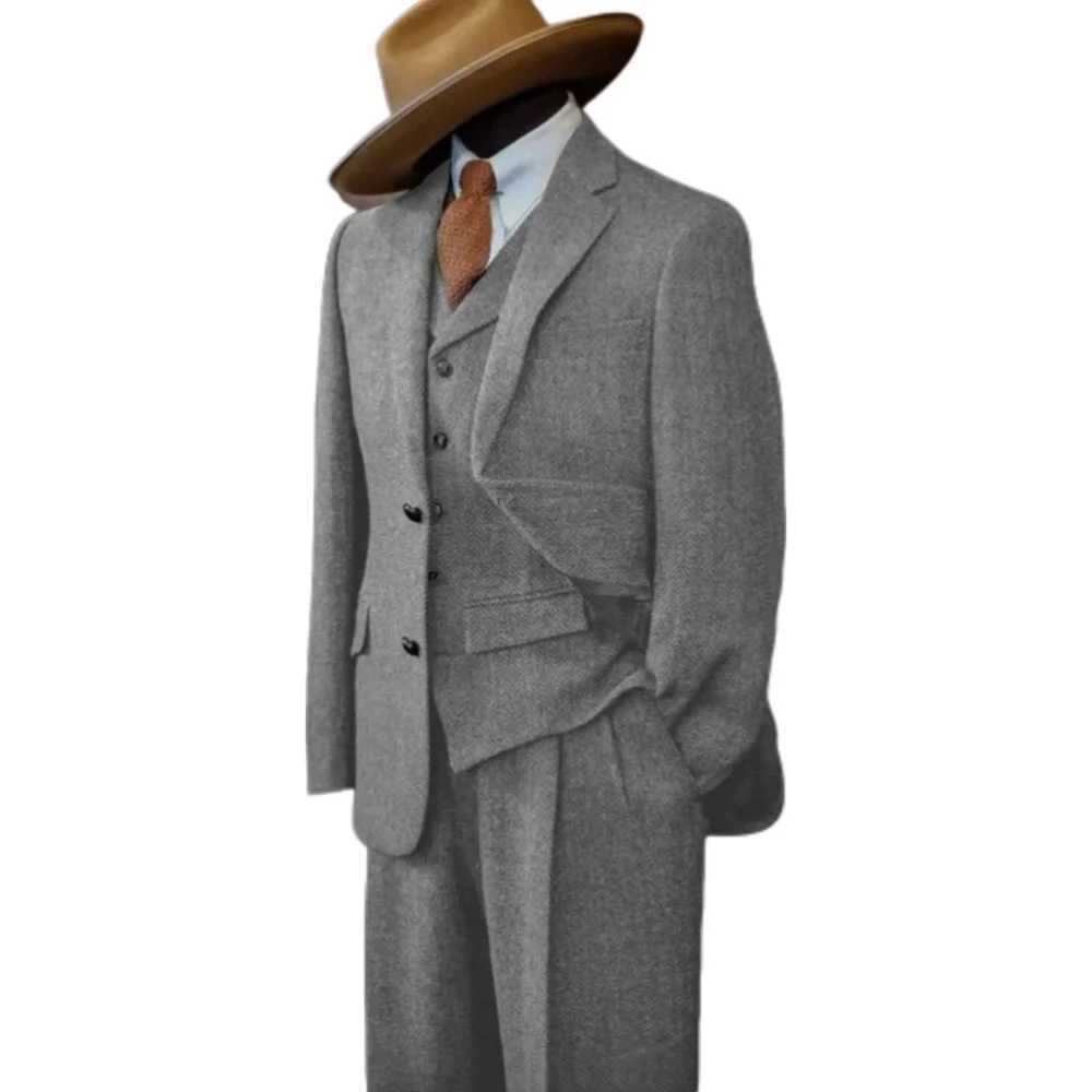 Mens Formal Ternos Classic Business Suit Unique Single Breasted Blazer Set for Elegant Professional Wear M260313