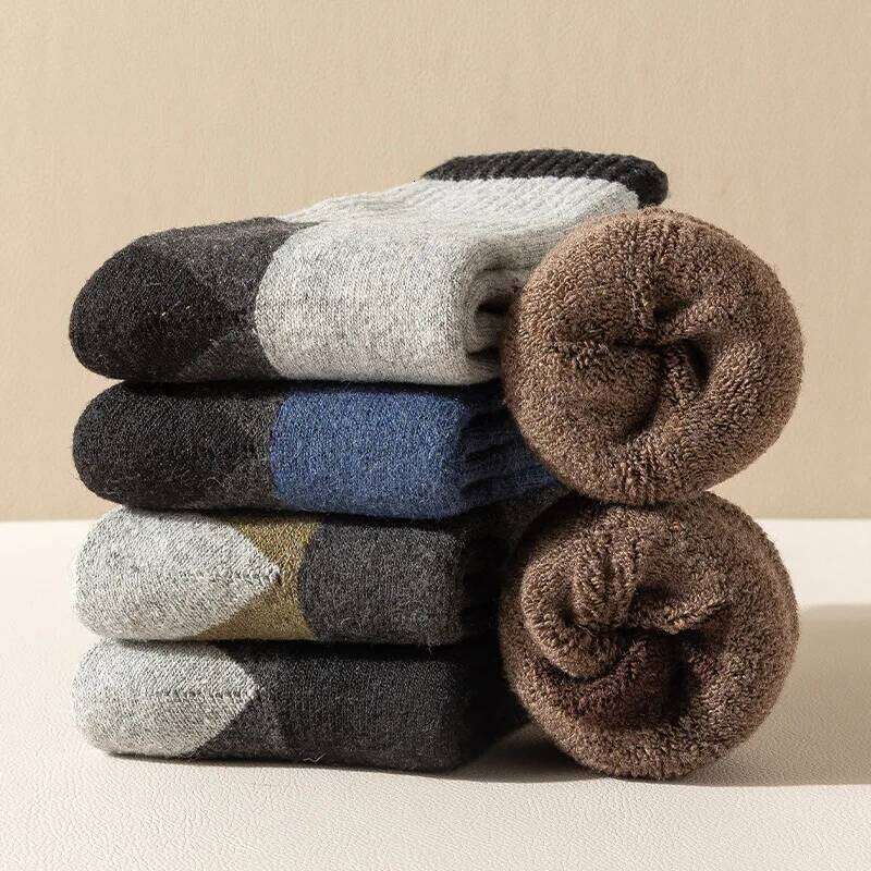 Winter Merino Wool Thickened Warm Moisture Wicking Hiking Men Women Thermal Breathable Durable Cycling Socks Z260313