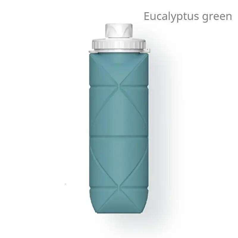 1Pc 600ml Foldable Space-saving Reusable Silicone Sport Water Bottle Bag Bicycle Camping Portable Waterbottles Z260314