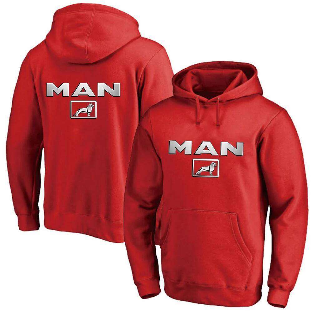 2025 Spring And Autumn Man's Truck Man Car Logo Print Solid Color Pullover Hoodies Loose Comfortable Personality Hooded Coat Z260314