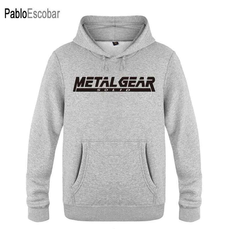 2024 ne top business fashion Versatile Trendy MGS Metal Gear Solid Letter Hoodies Men Men's Pullover Fleece Hooded Sweatshirts Z260314