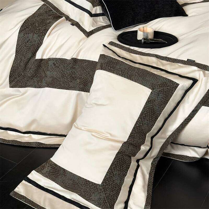 1000TC Egyptian Cotton Queen King Size Hotel Style Bedding Set Duvet Cover Bed Sheet Pillowcases Home Textiles 4Pcs H260312 - view 7