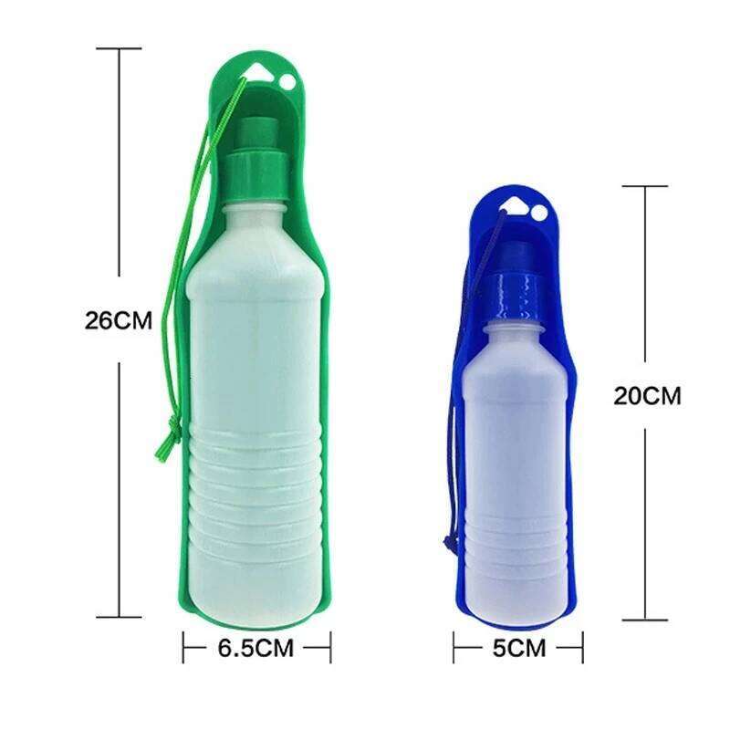 Dog Folding Drinker Plastic Portable Bottle Pets Outdoor Travel Drinking Water Feeder Bowl for Dogs 26W0313